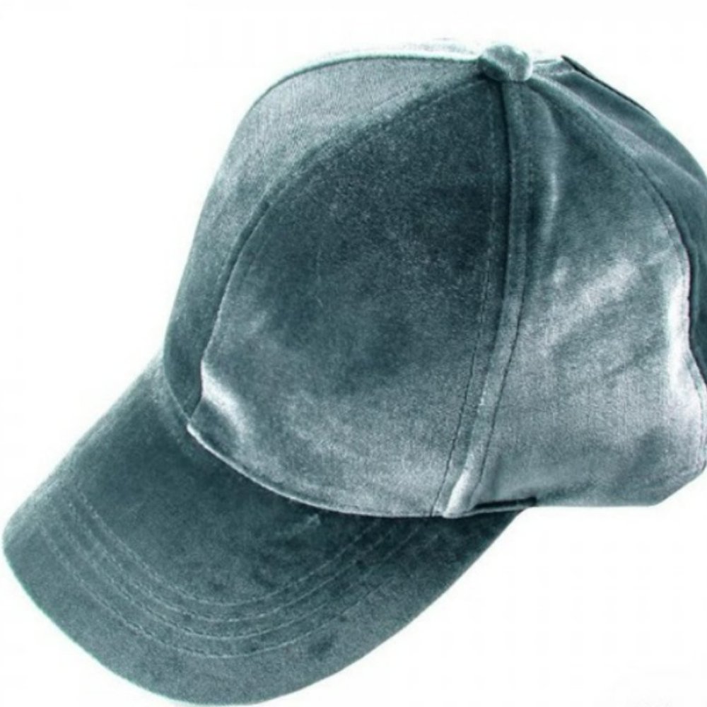 CC Blue Velvet Baseball Hat Cap